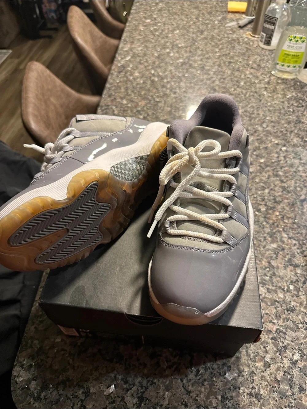Jordan 11 Low Retro Cool Grey and White Sneakers
